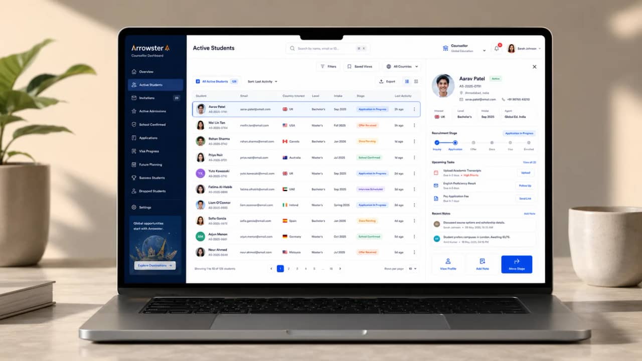 Counsellor Dashboard project preview