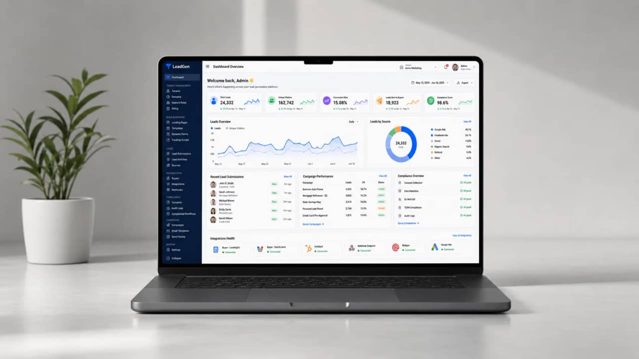 Multi-Tenant Lead Generation project preview